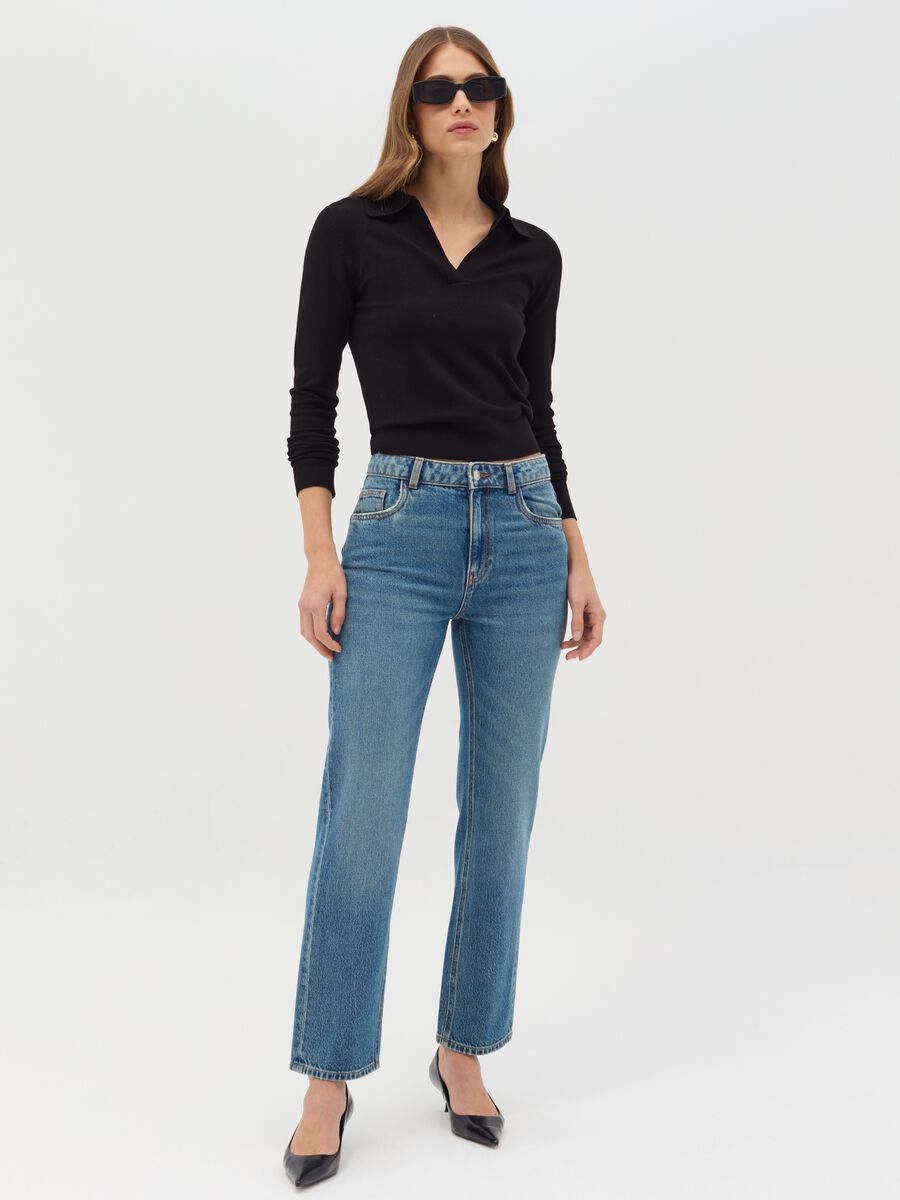 Straight-fit jeans with five pockets_0