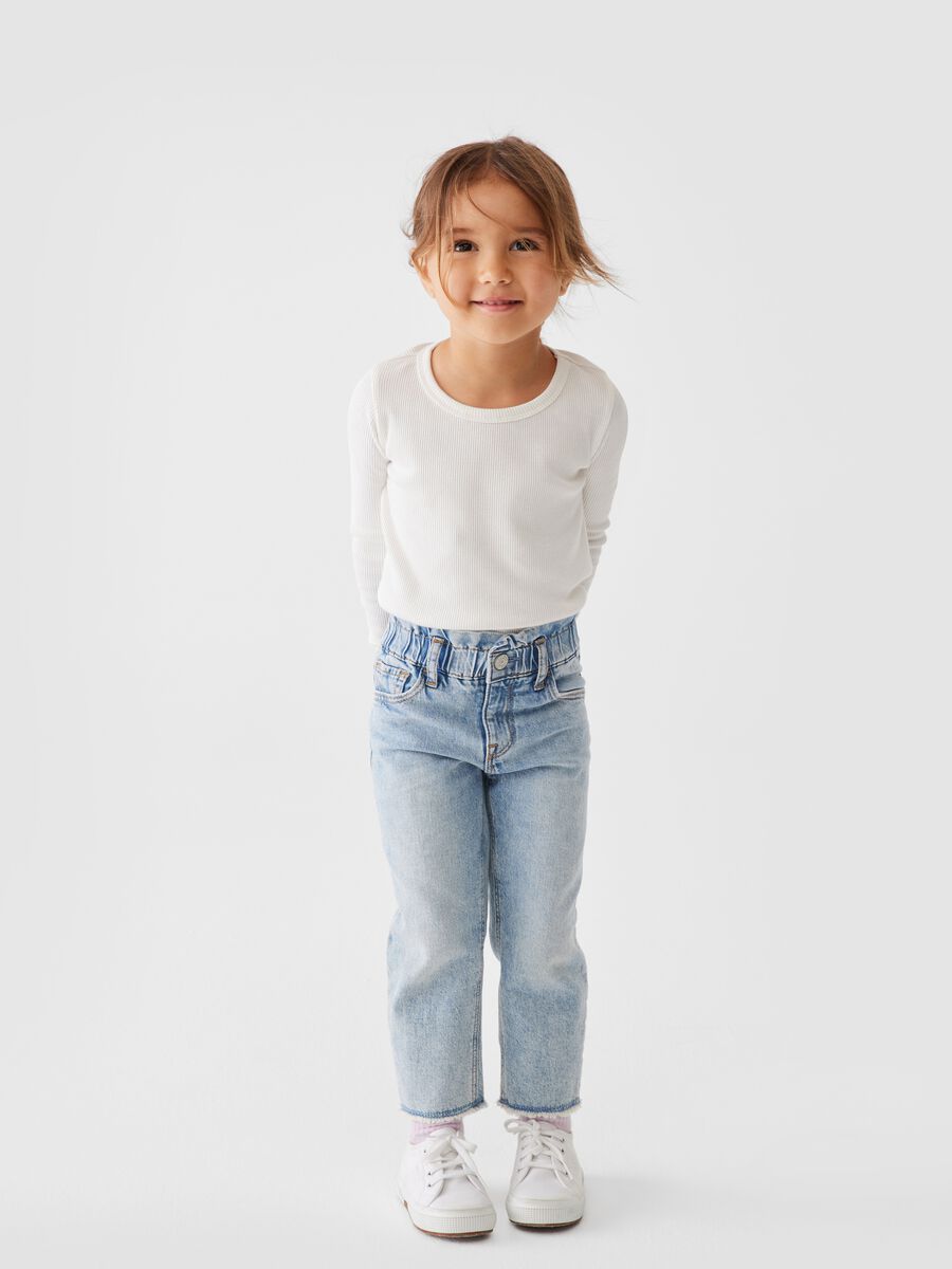 Mum-fit jeans with ruffles_0
