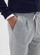 Grey Slim Fit Houndstooth Trousers_3