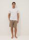 Beige cotton-linen blend pyjama shorts, regular fit_0