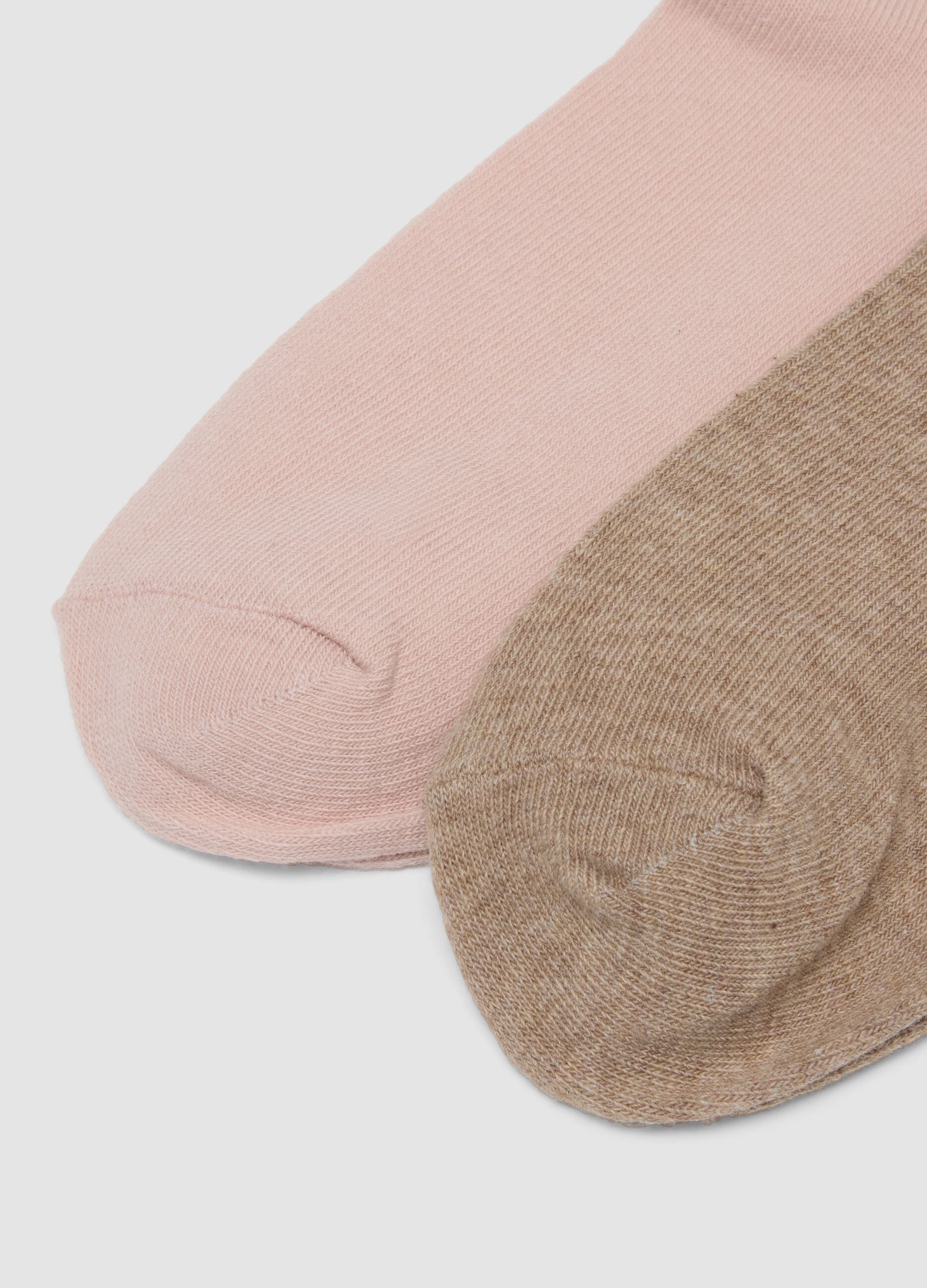 Pack of five multicolour socks in organic cotton blend