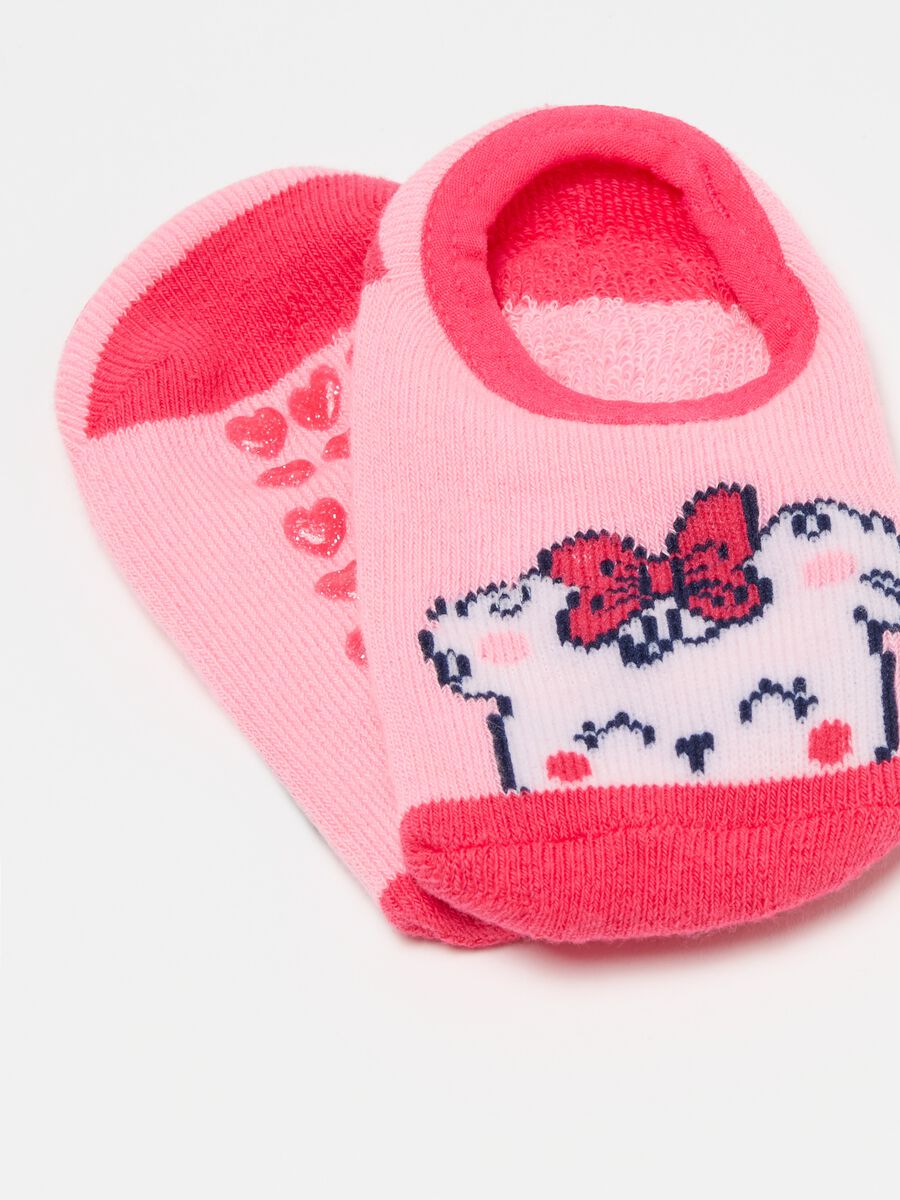 Slipper socks with puppy design_2