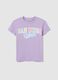 Girls&rsquo; purple regular fit T-shirt in 100% cotton_3