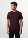 Brown organic cotton slim-fit short-sleeve T-shirt_0