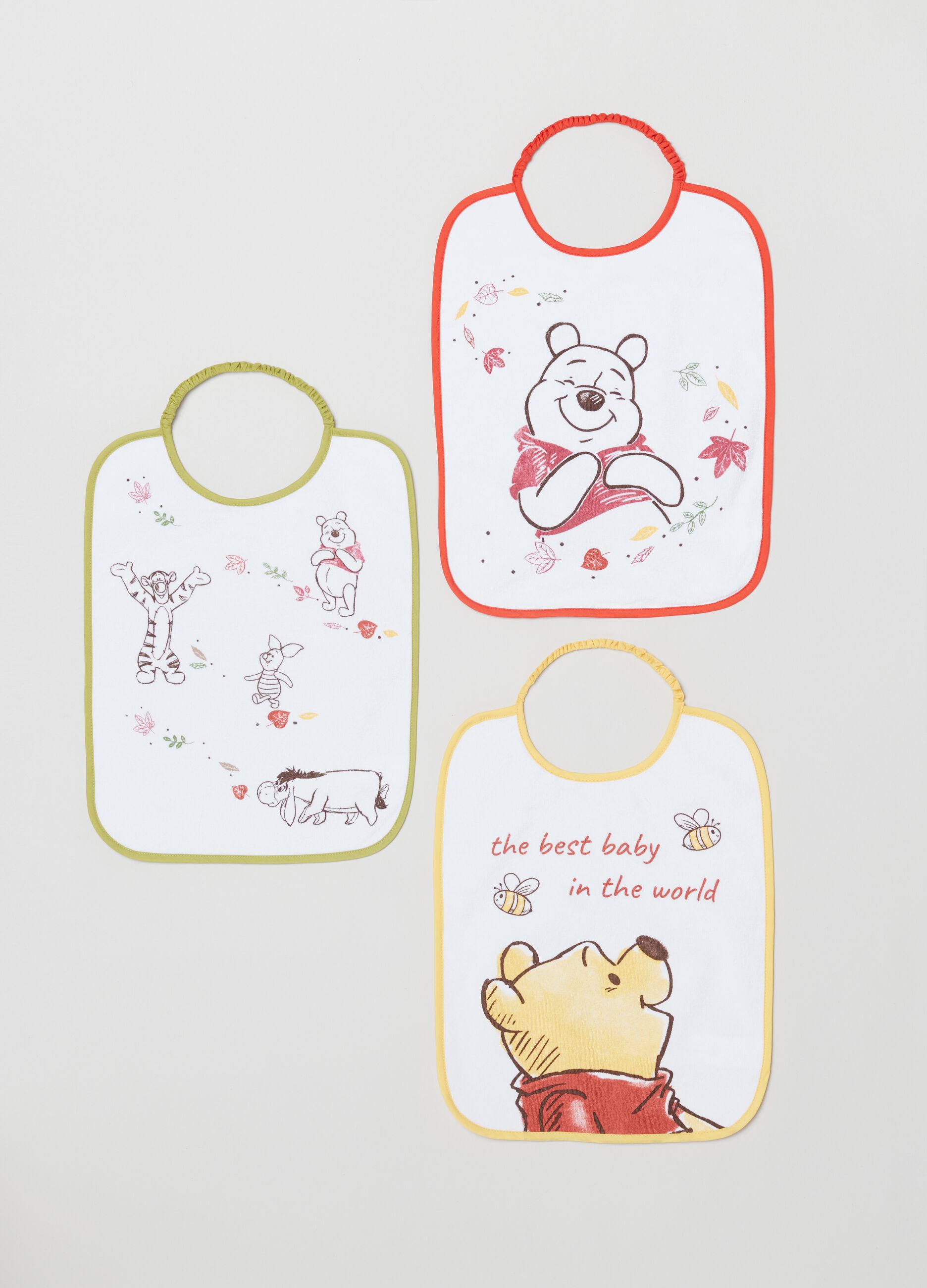 Tripack bavette stampa Winnie the Pooh