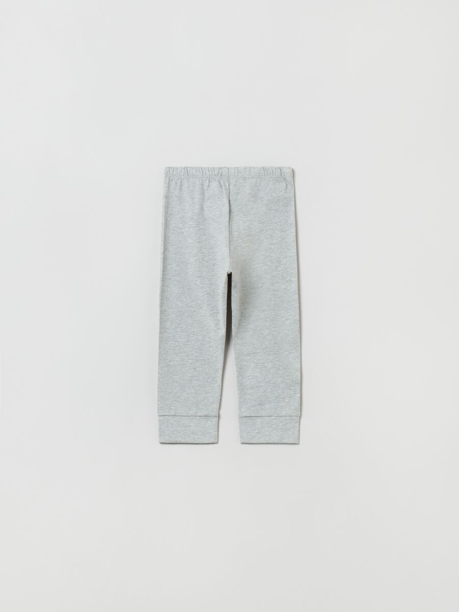 Mélange joggers with drawstring_1