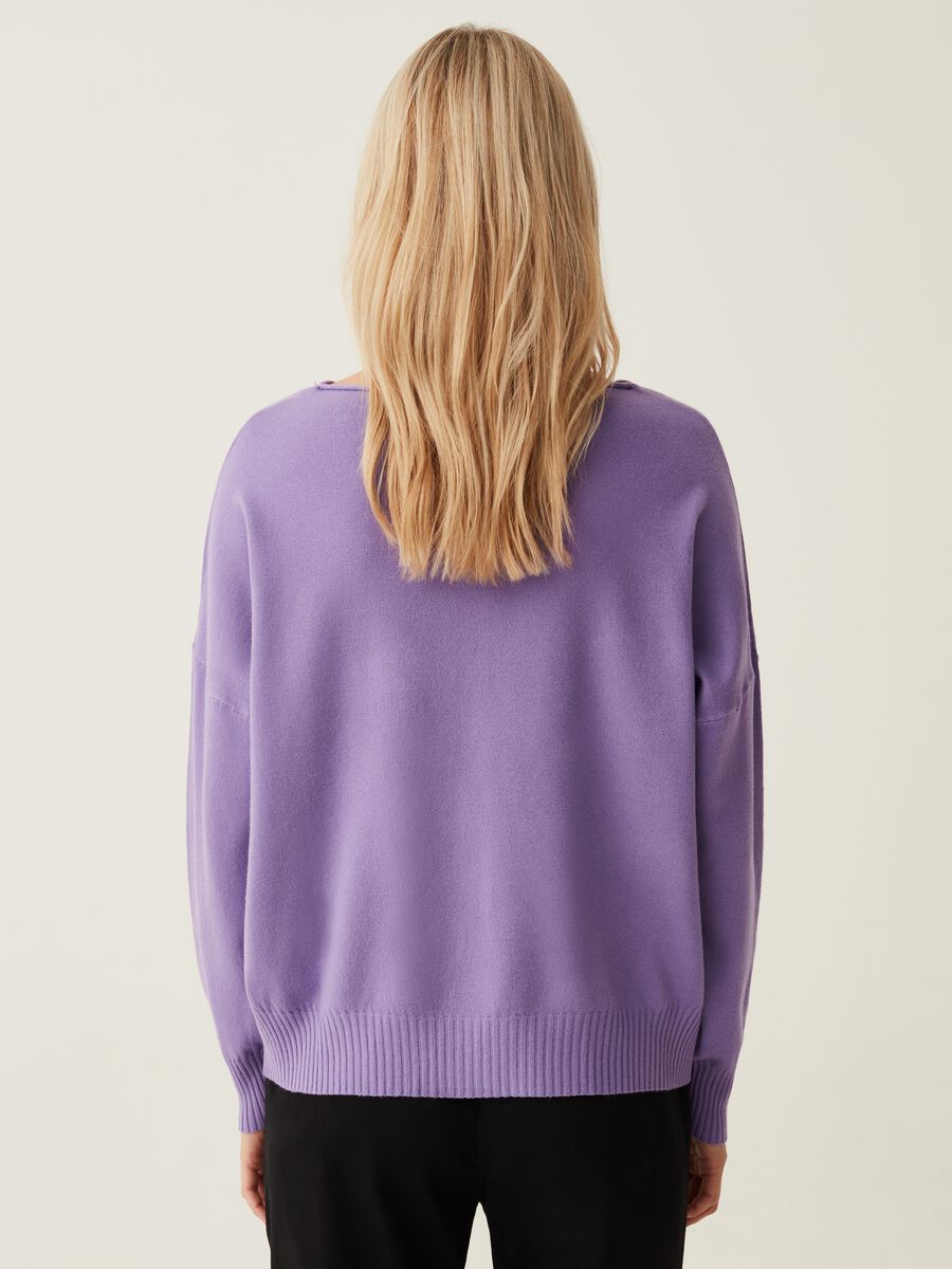 Maglia oversize con scollo a barca_2