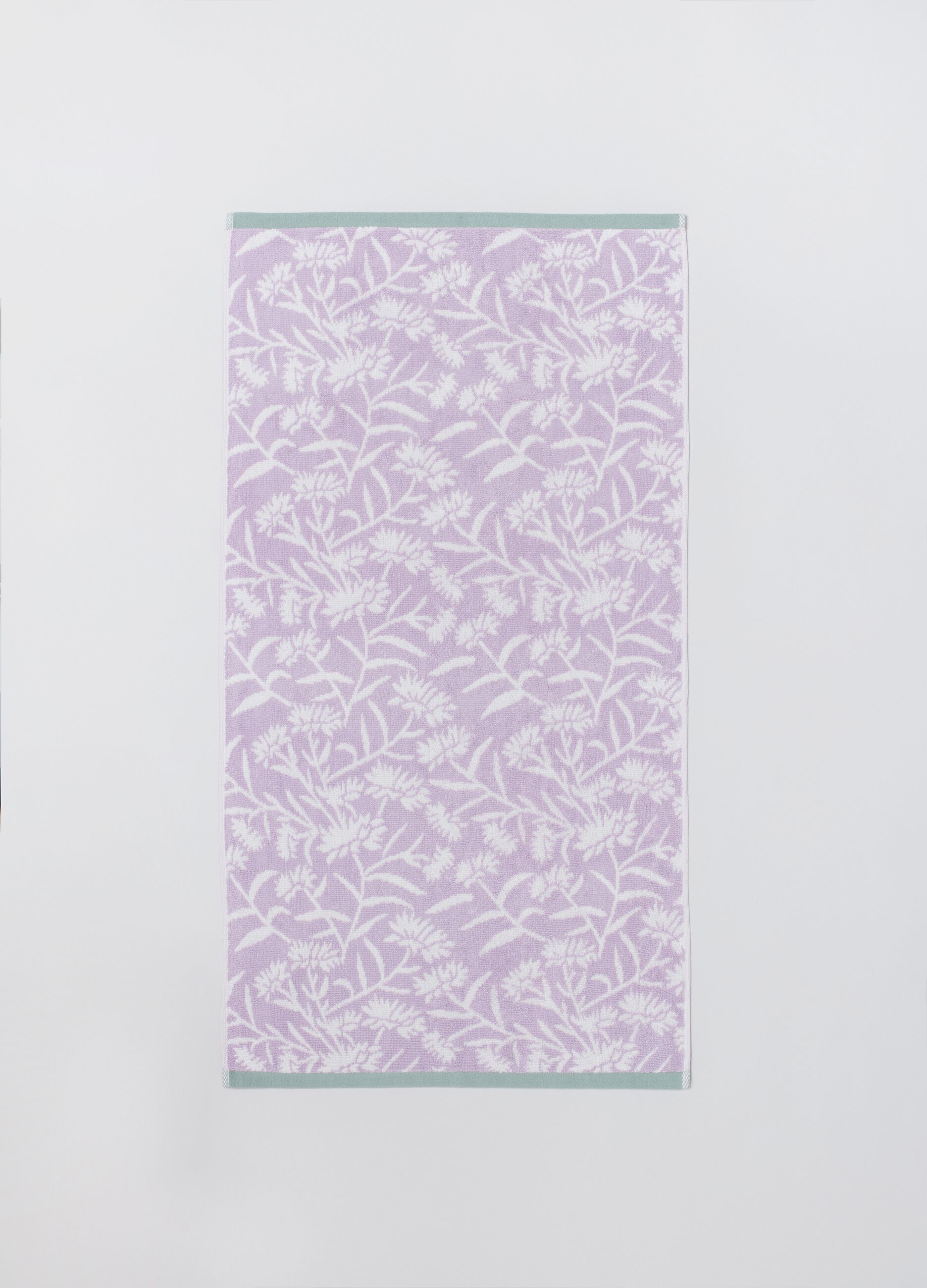 Asciugamano viso 50x90 fiori rosa_1