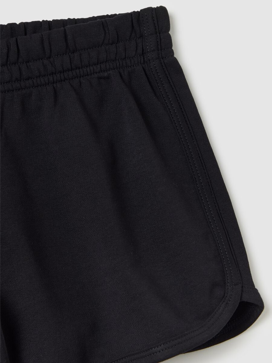 Women's black pure cotton top regular fit_5
