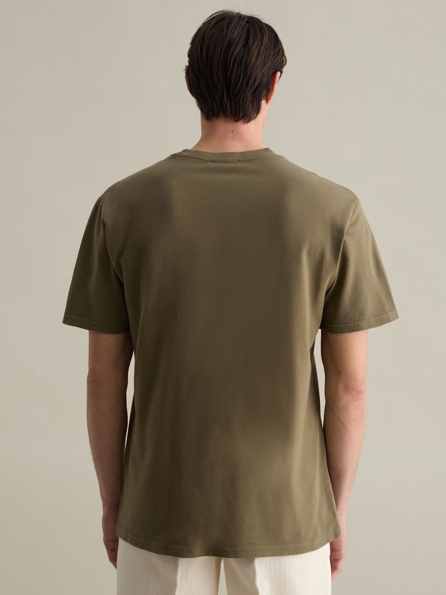Solid colour cotton T-shirt_3