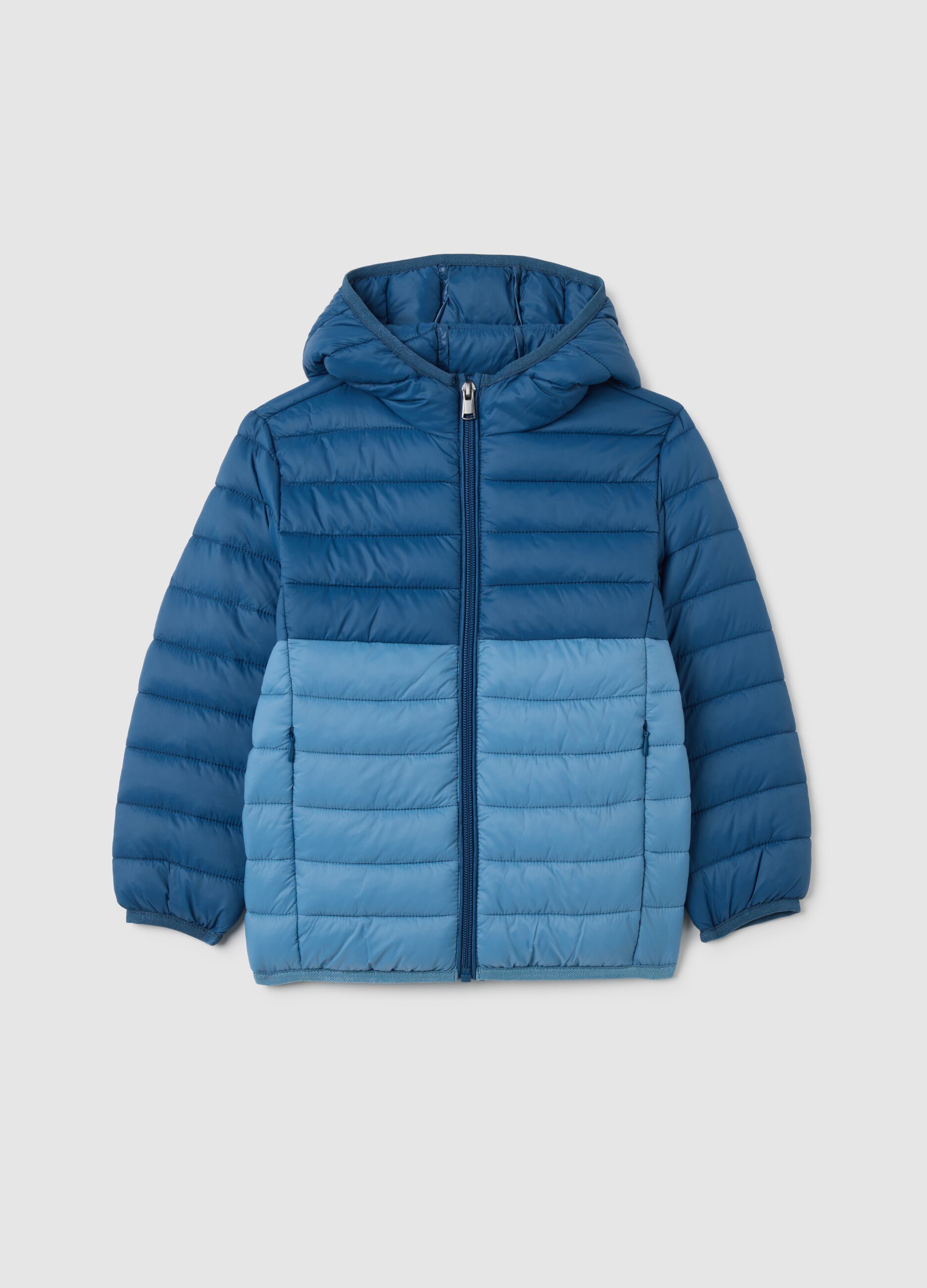 Children's jacket in blue regular fit, water resistant