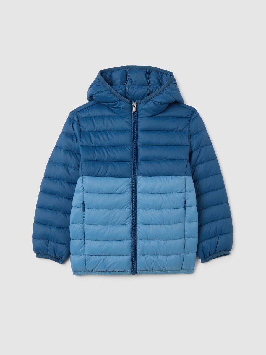 Giacca da bambino in blu regular fit water resistant_0