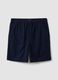 Shorts blu in puro cotone regular fit_4