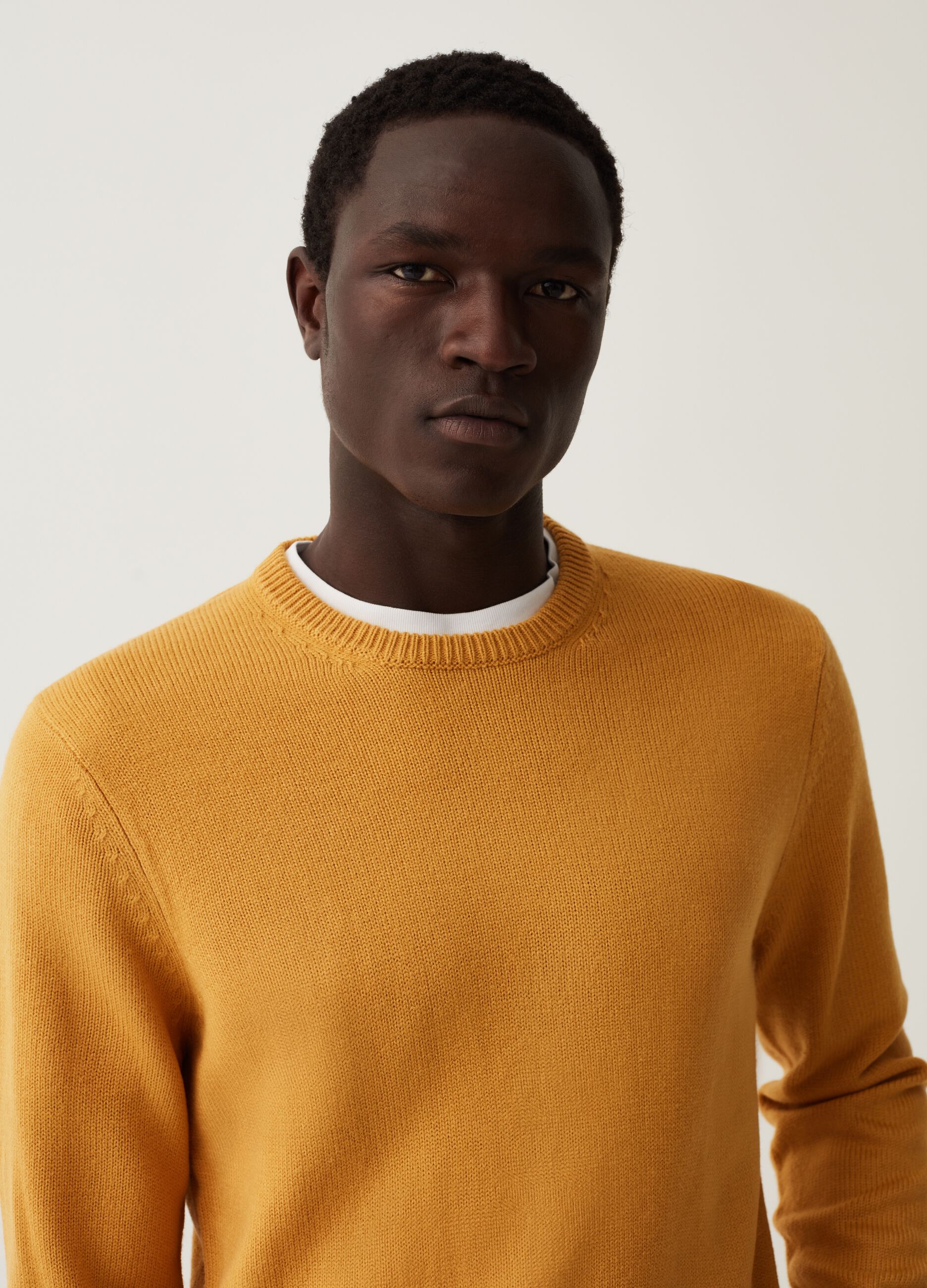 Pullover giallo discount uomo