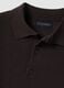 Brown pure merino wool polo jumper with polo collar_1