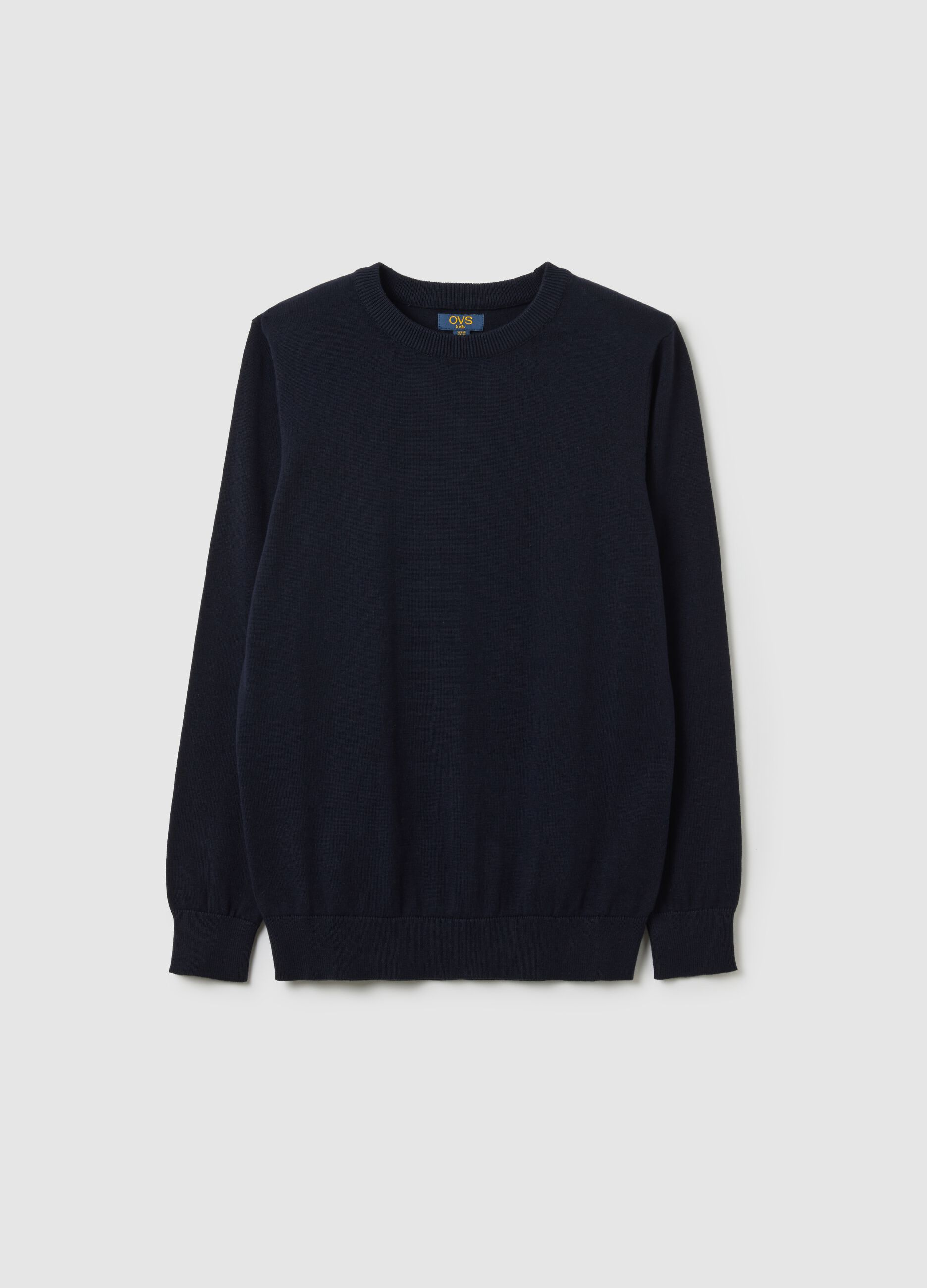 Boys' Pure Cotton Black Regular Fit Sweater