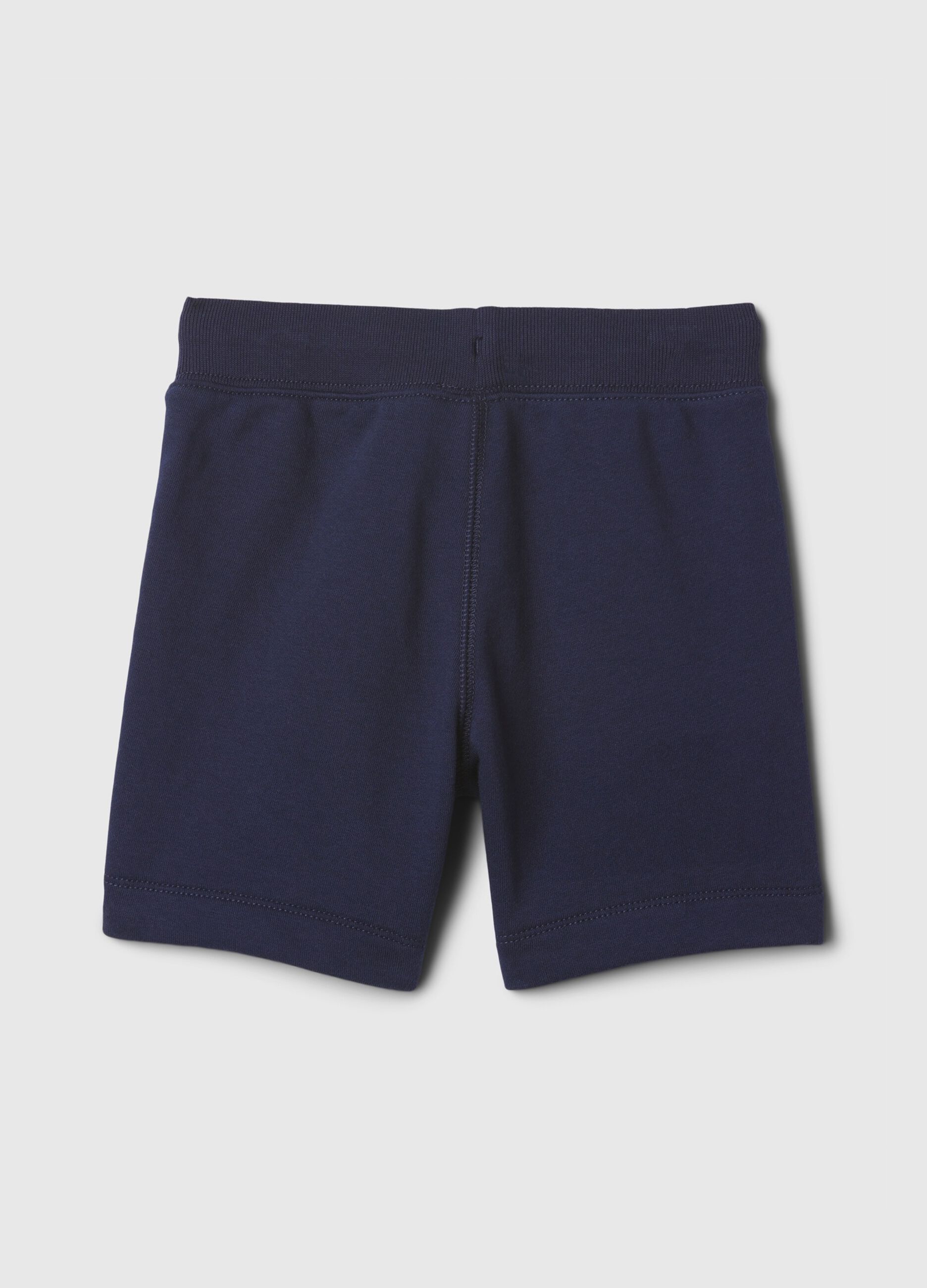 Bermuda joggers with logo print