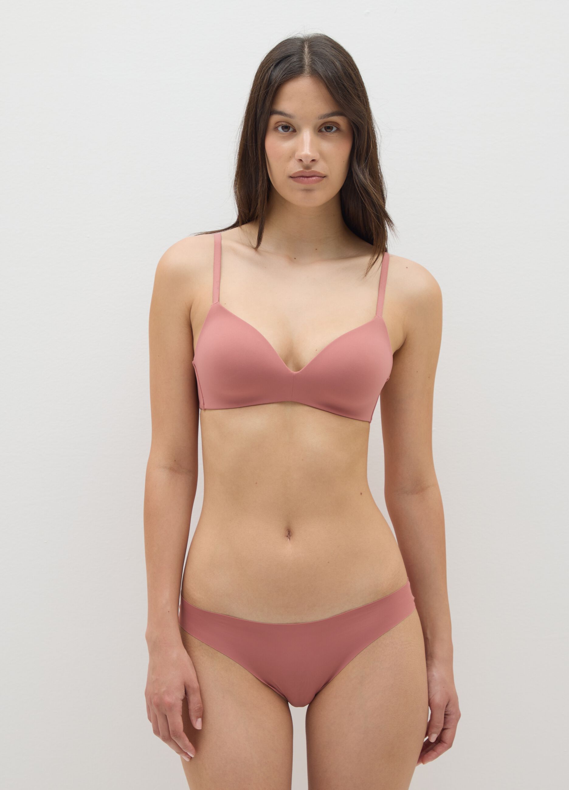 Pink Stretch Blend Bra