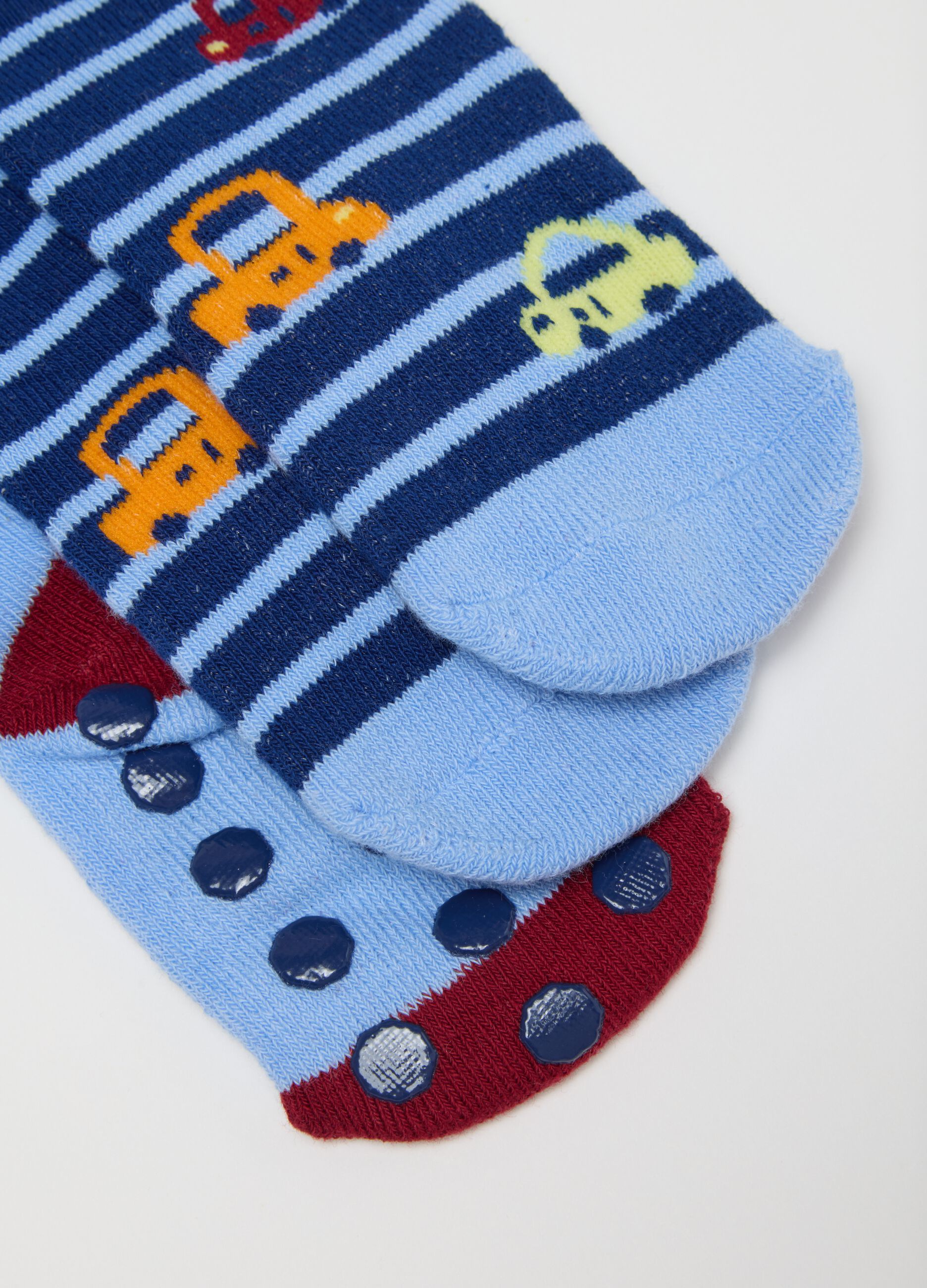 Set of stretch cotton multicolour baby socks