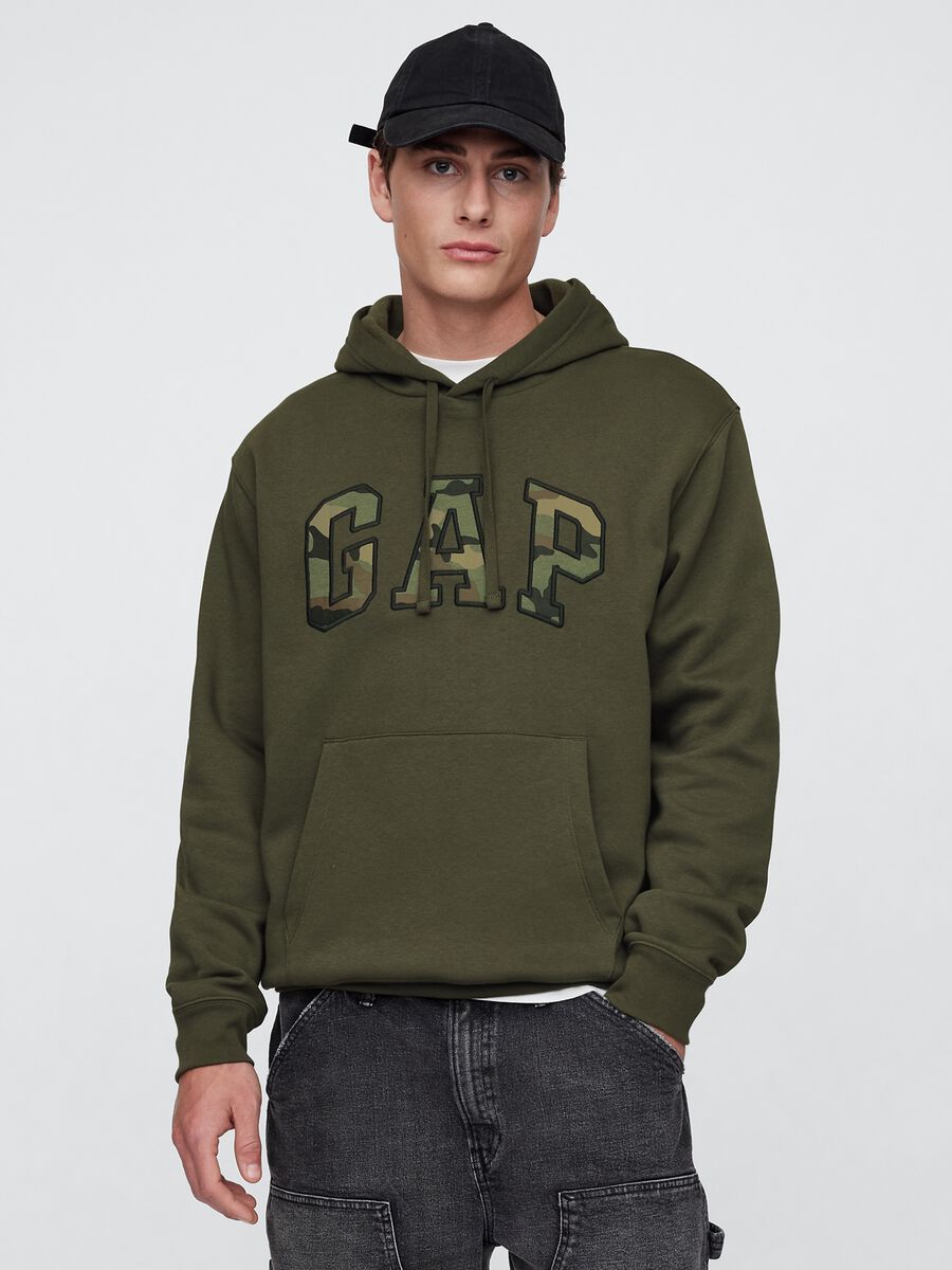 Felpa con cappuccio e logo_0