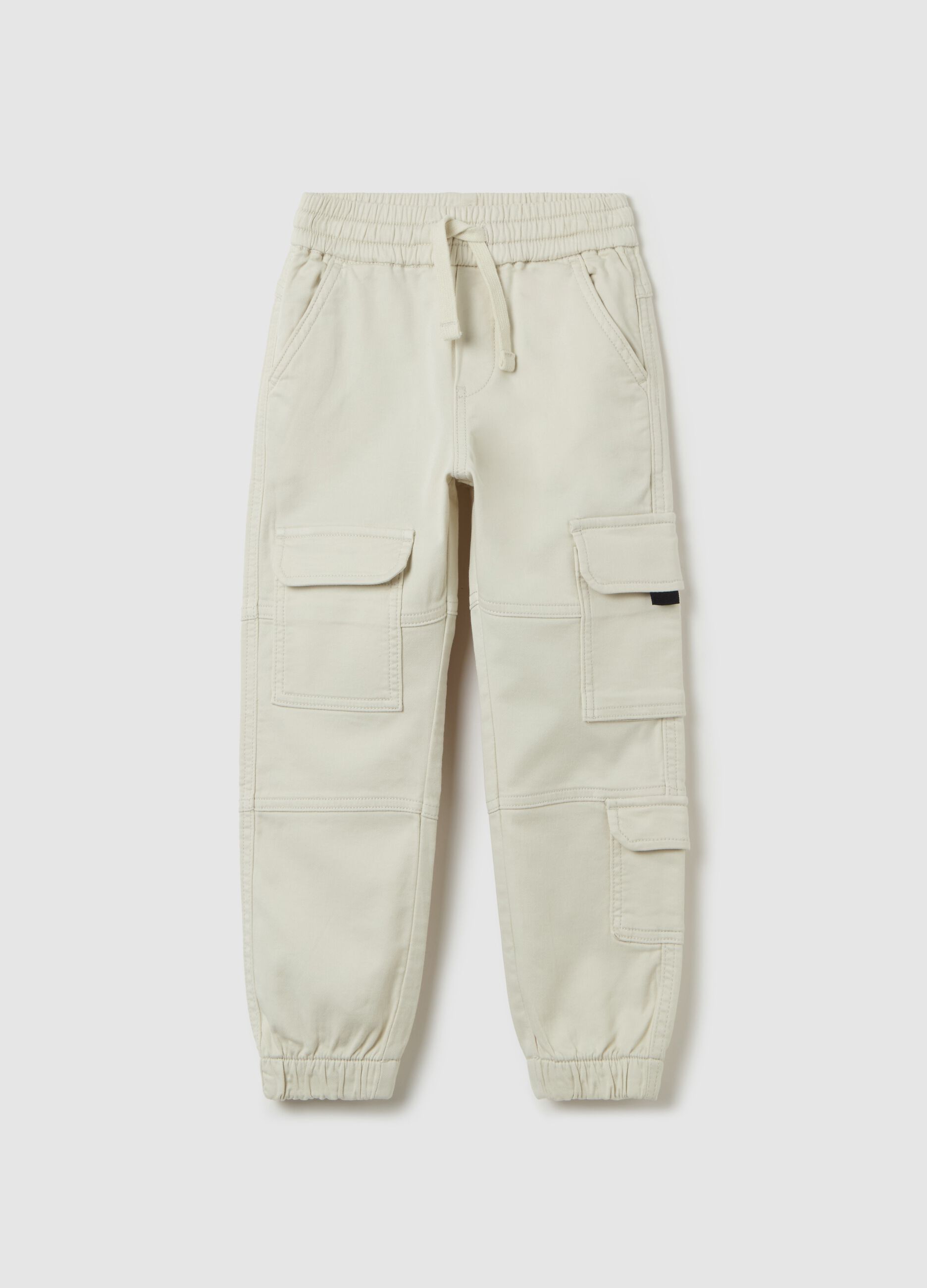 Cargo joggers with drawstring