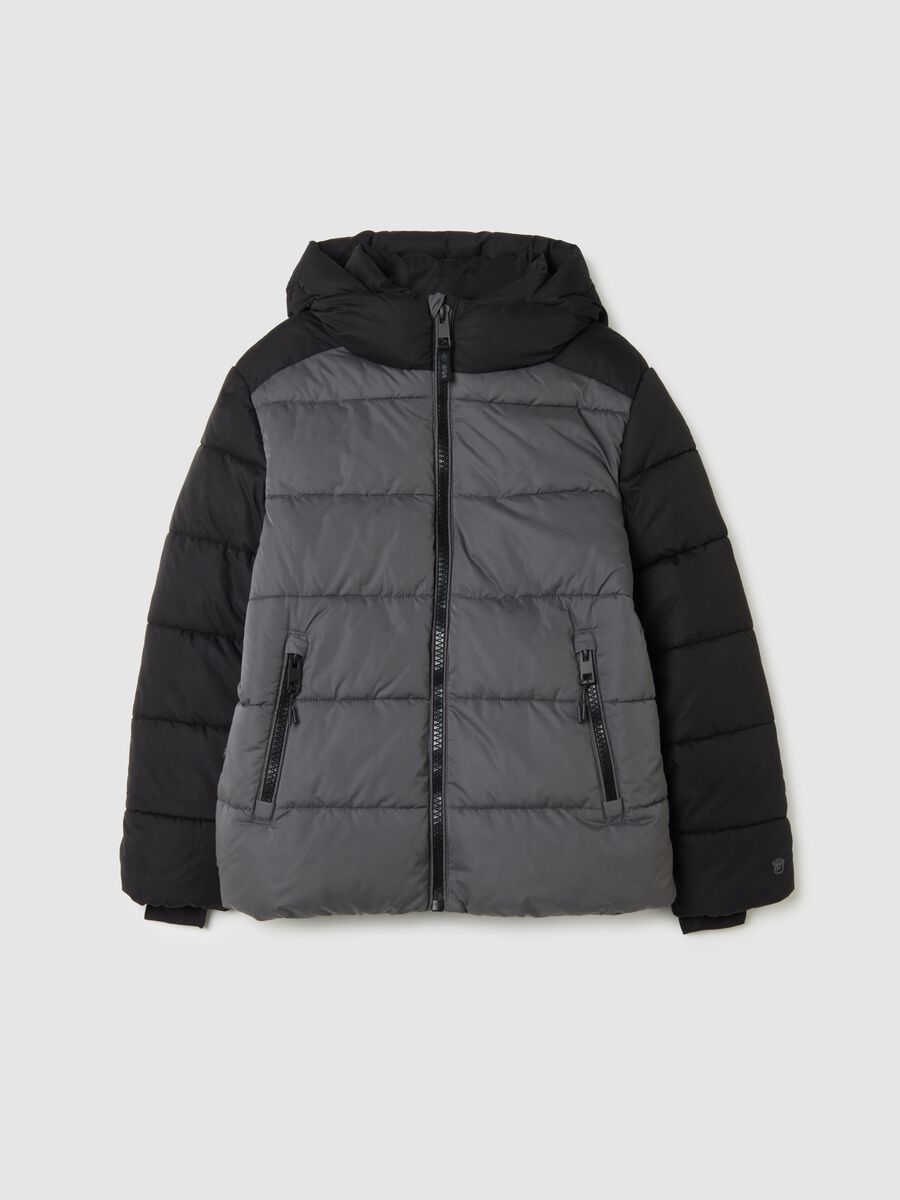 Giacca imbottita da ragazzo grigia regular fit_0