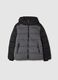 Grey padded regular fit boy's jacket_0