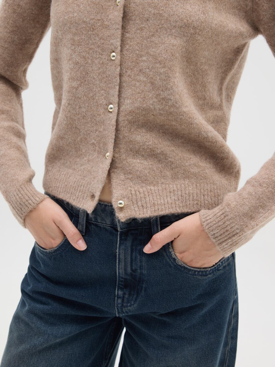Cardigan beige regular fit_3