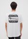 T-shirt bianca in puro cotone jersey con stampa grafica regular fit_3