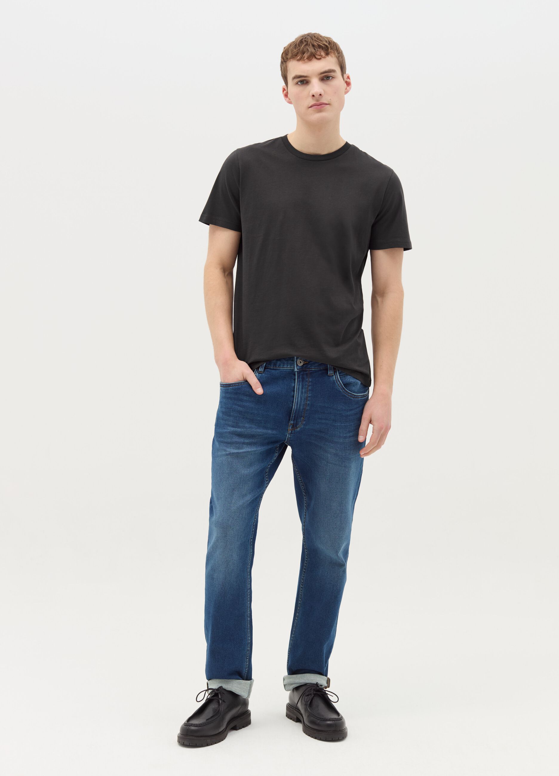 T-shirt regular fit in cotone 