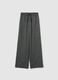 Mélange Grey Regular Fit Trousers_4
