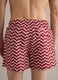 Red men&rsquo;s swim shorts with all-over print_3