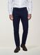 Blue slim-fit chino trousers in lyocell and stretch cotton_1