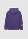 Boys' Oversized Cotton Blend Lakers Purple Hoodie_1