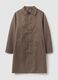Brown trench coat with side pockets and zip_4