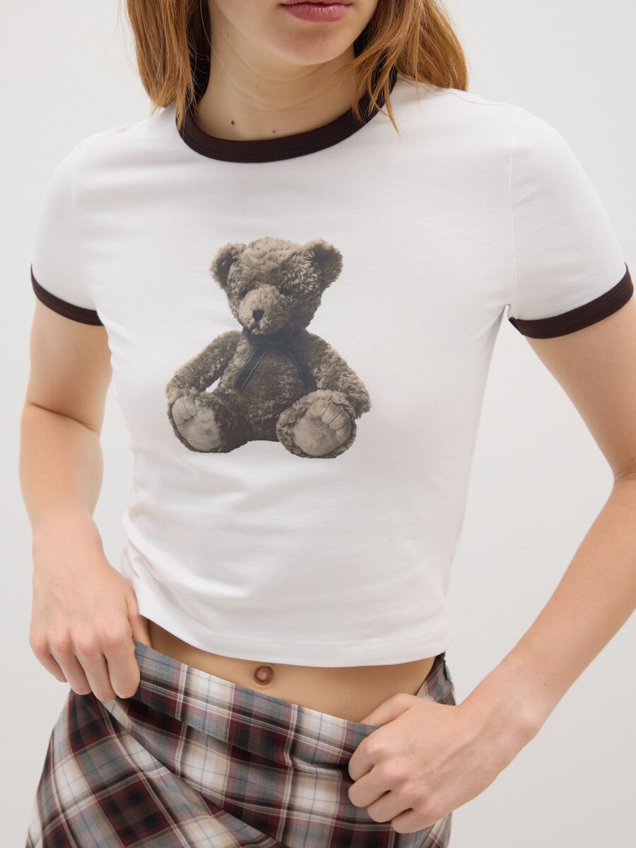 Women's White Stretch Cotton T-Shirt_3