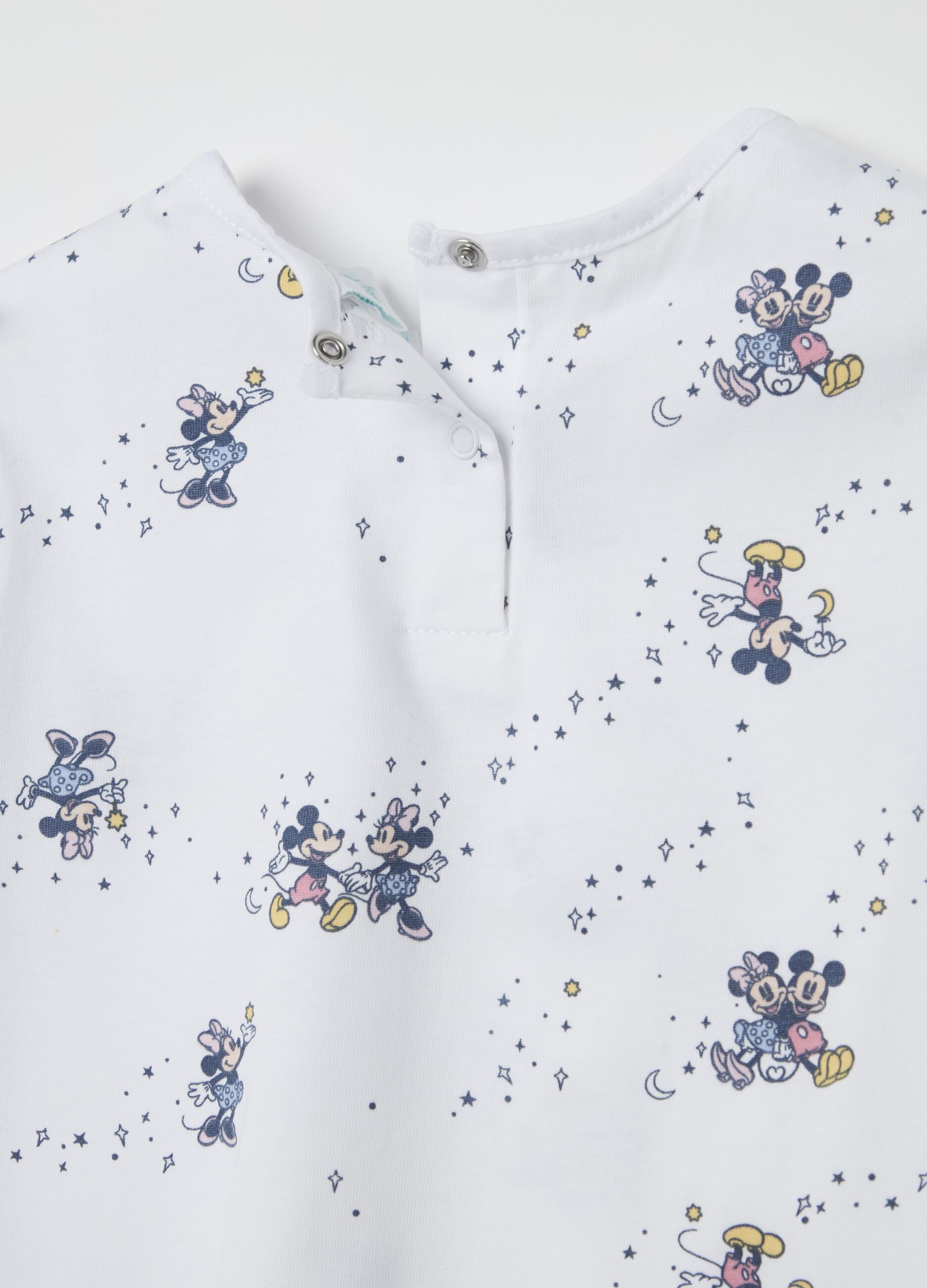 Cotton pyjamas with Minnie and Mickey Mouse print
