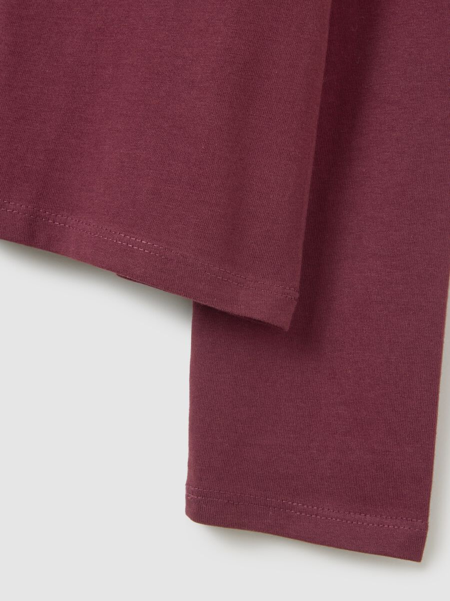 Red pure cotton sweater regular fit_5