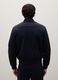 Stretch blue bomber with zip closure_3