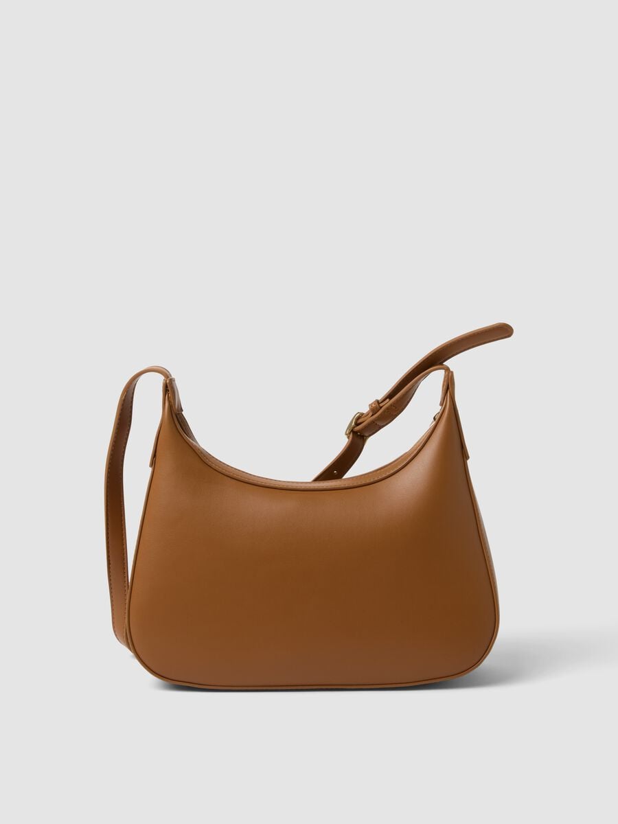 Brown minimalist shoulder bag_1