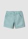 Blue pure cotton regular fit shorts for boys_0