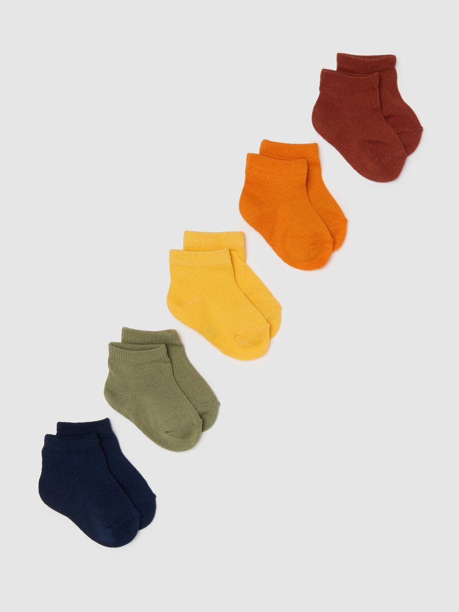 Children's multi-coloured cotton blend stretchy socks_0