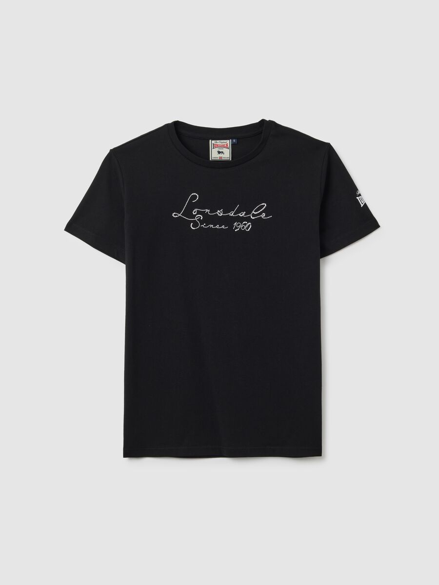 Black pure cotton regular fit T-shirt_4