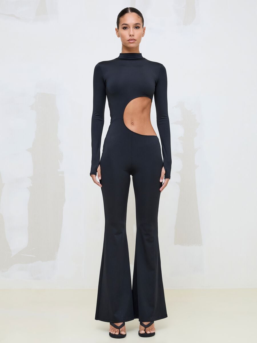 Cut-Out Bodysuit Black_2