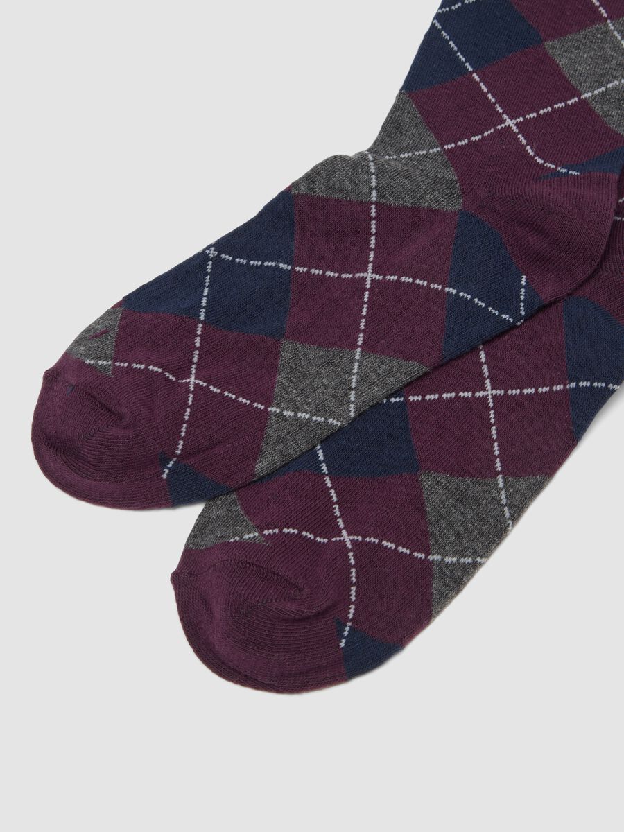 3-pack of multicolour long socks in stretch organic cotton_2