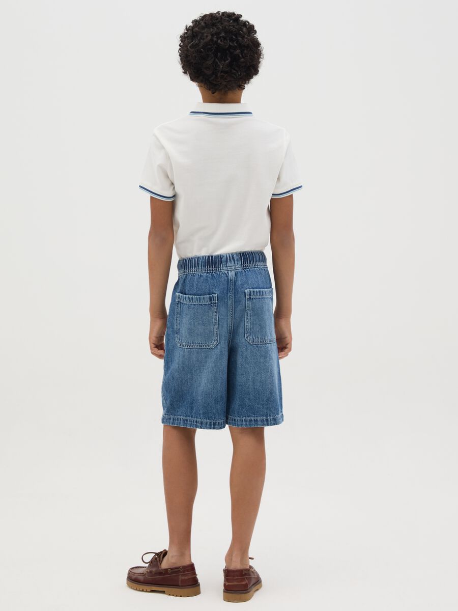Blue denim shorts_3