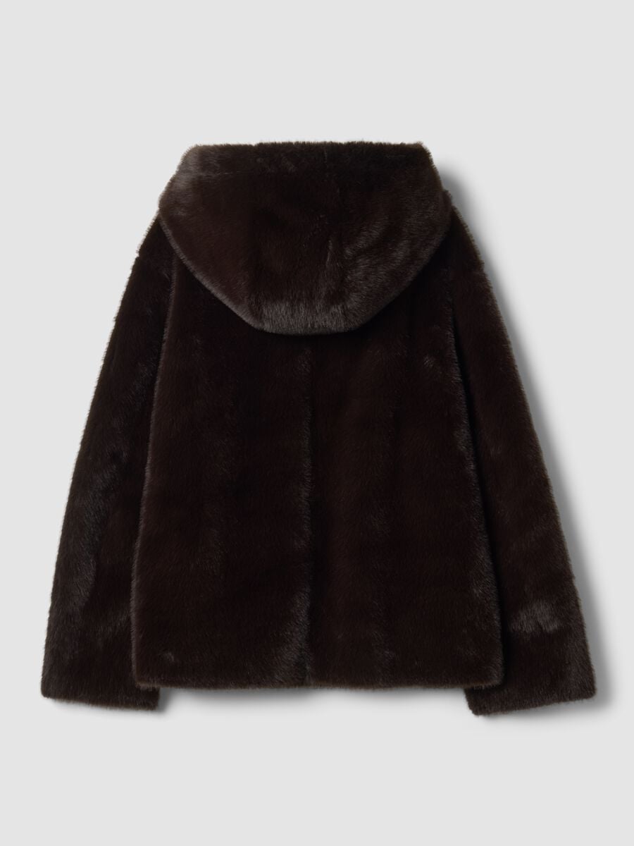 Giacca marrone regular fit con cappuccio_6
