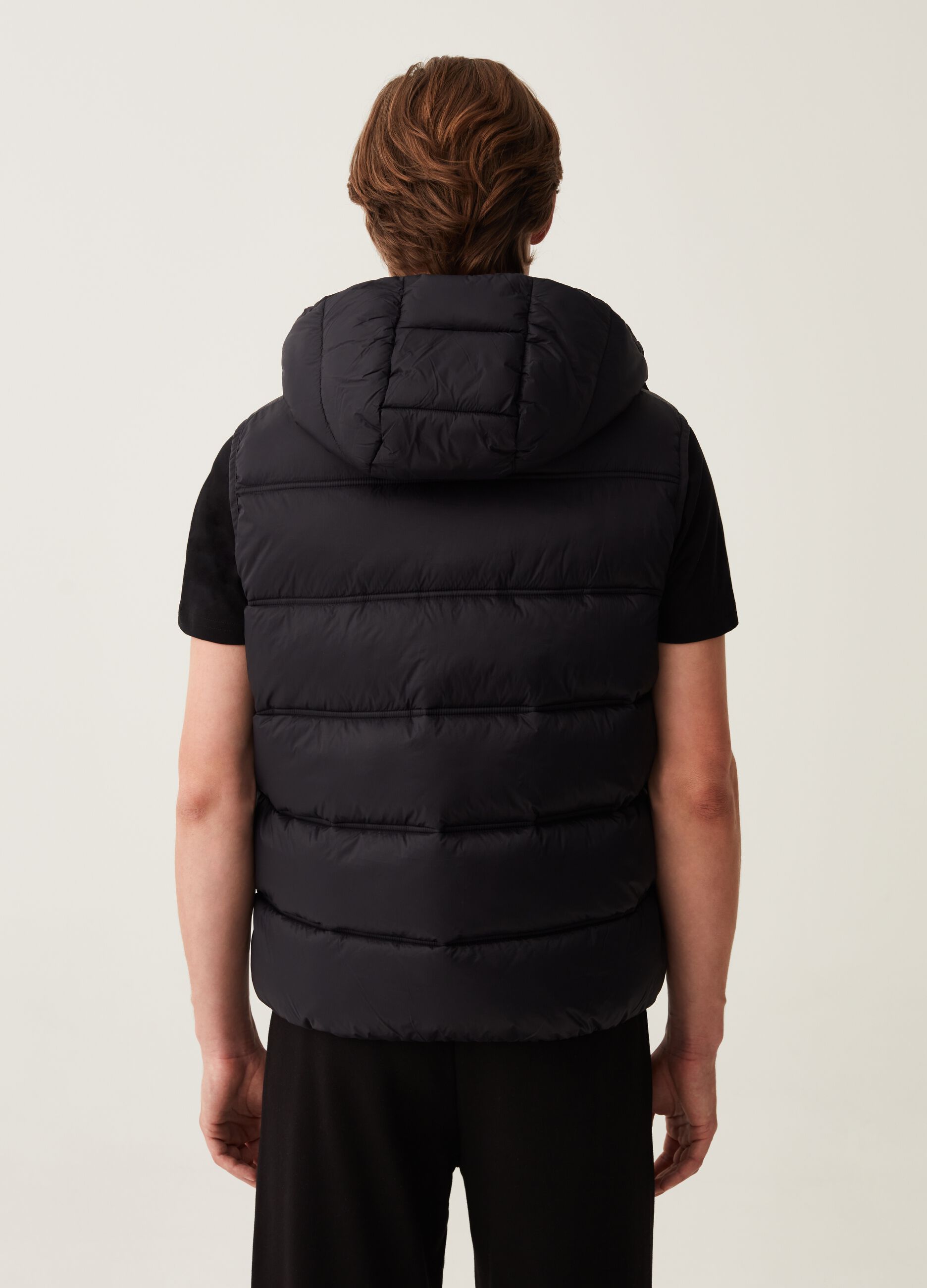Gilet con cappuccio rimovibile stampa logo_2