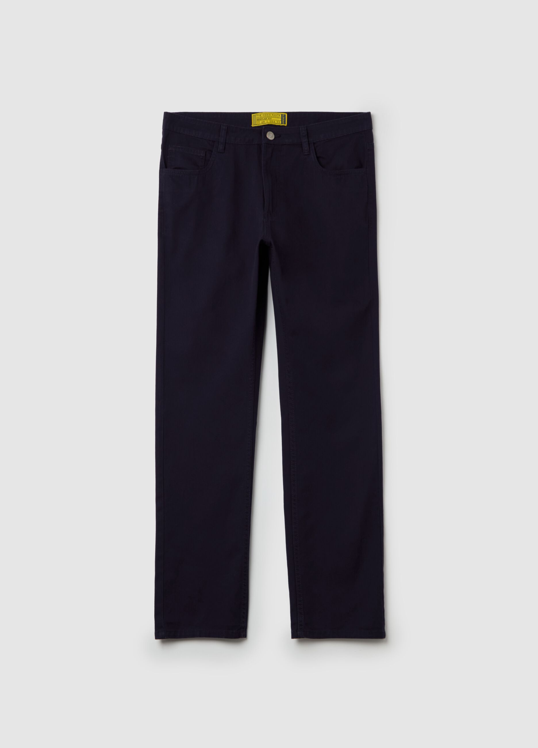 Pantalone regular fit cinque tasche