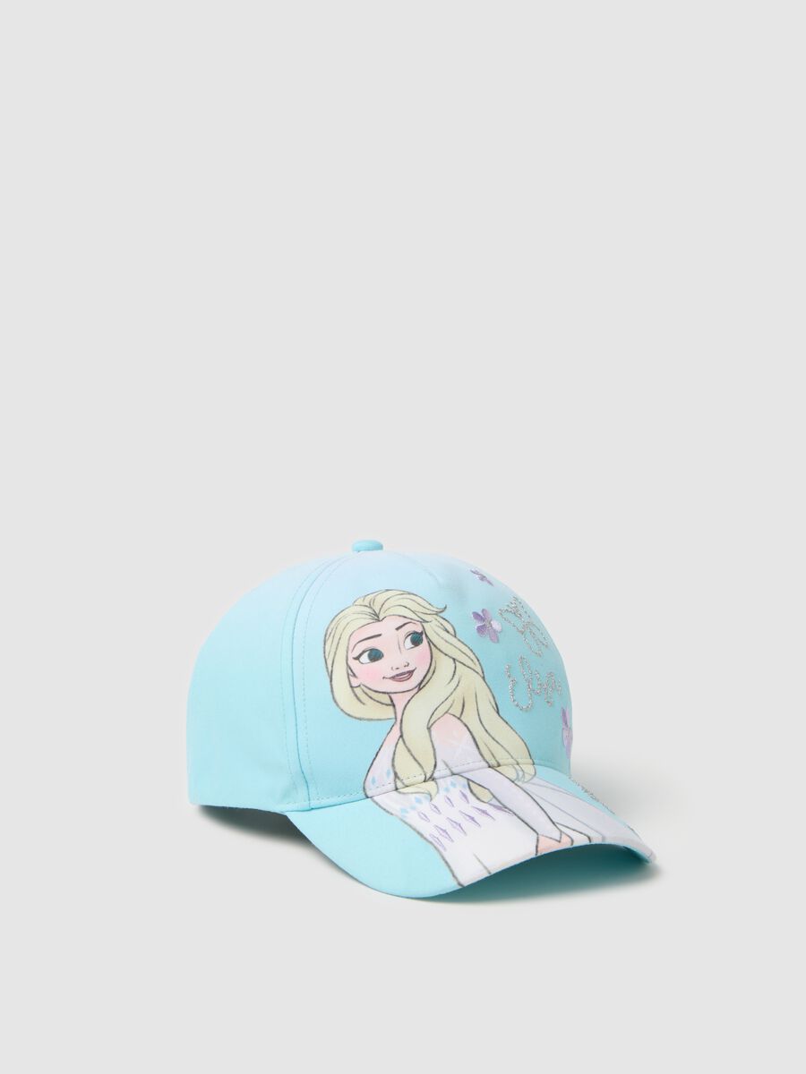 Light blue baseball cap with Elsa print_0